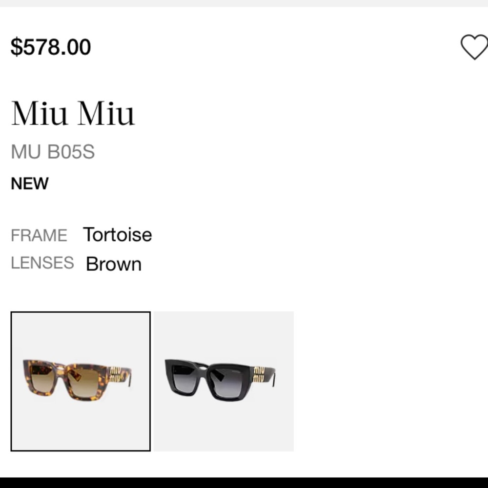 Miu Miu Oversized Tortoise Shell Sunglasses